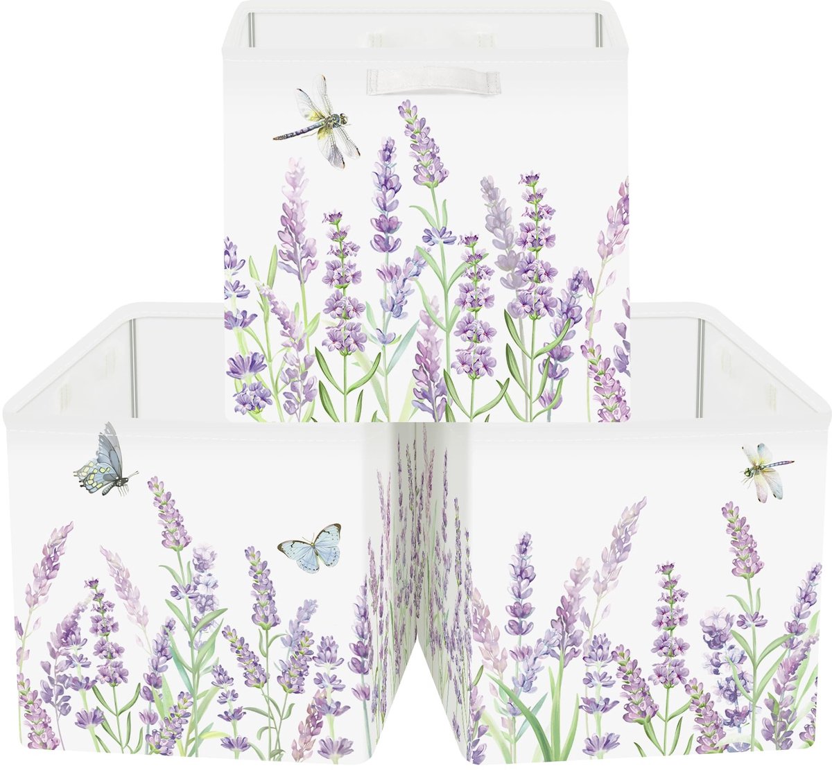 Omgoods - Set van 3 Vouwbare Opbergdozen met Handvatten voor Speelgoed en Kleding