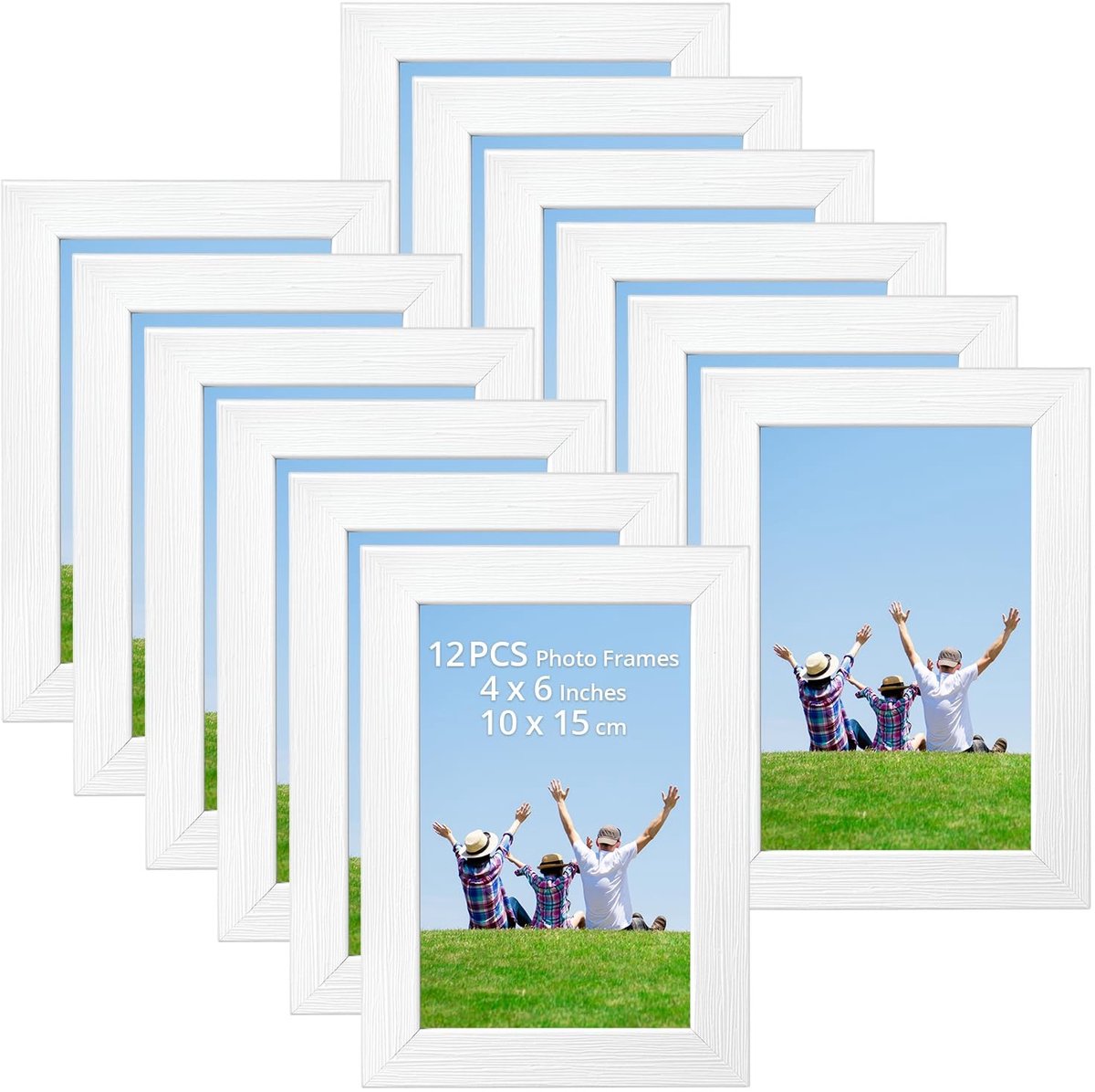 Omgoods - 12-delige Fotolijstenset voor Wand- en Tafelmontage