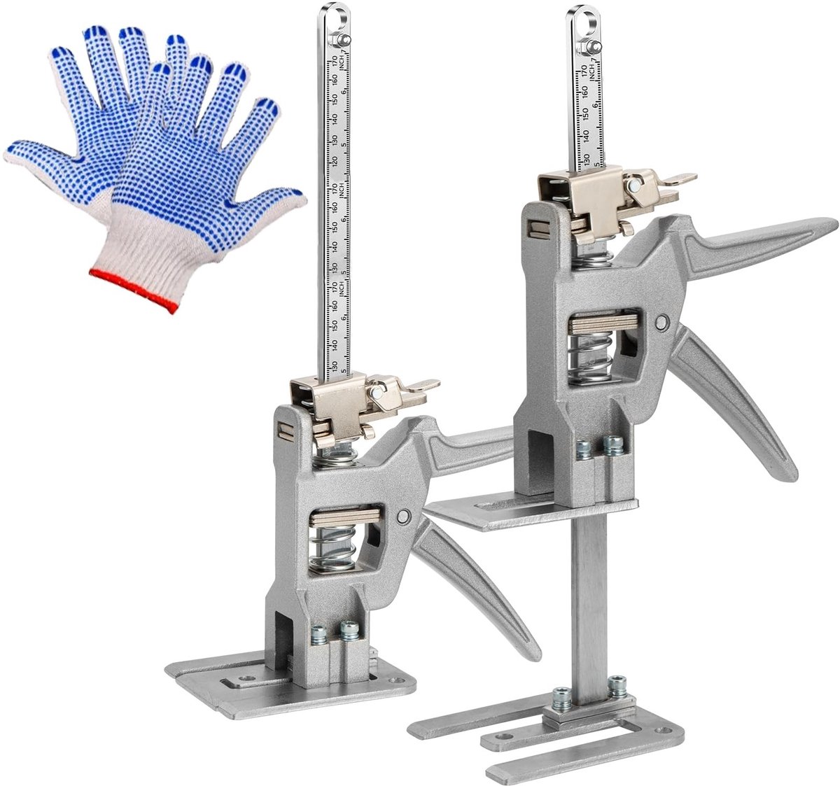 Omgoods - 2 Pcs Handlift met Langzame en Snelle Heffunctie - Tot 200kg Laadvermogen
