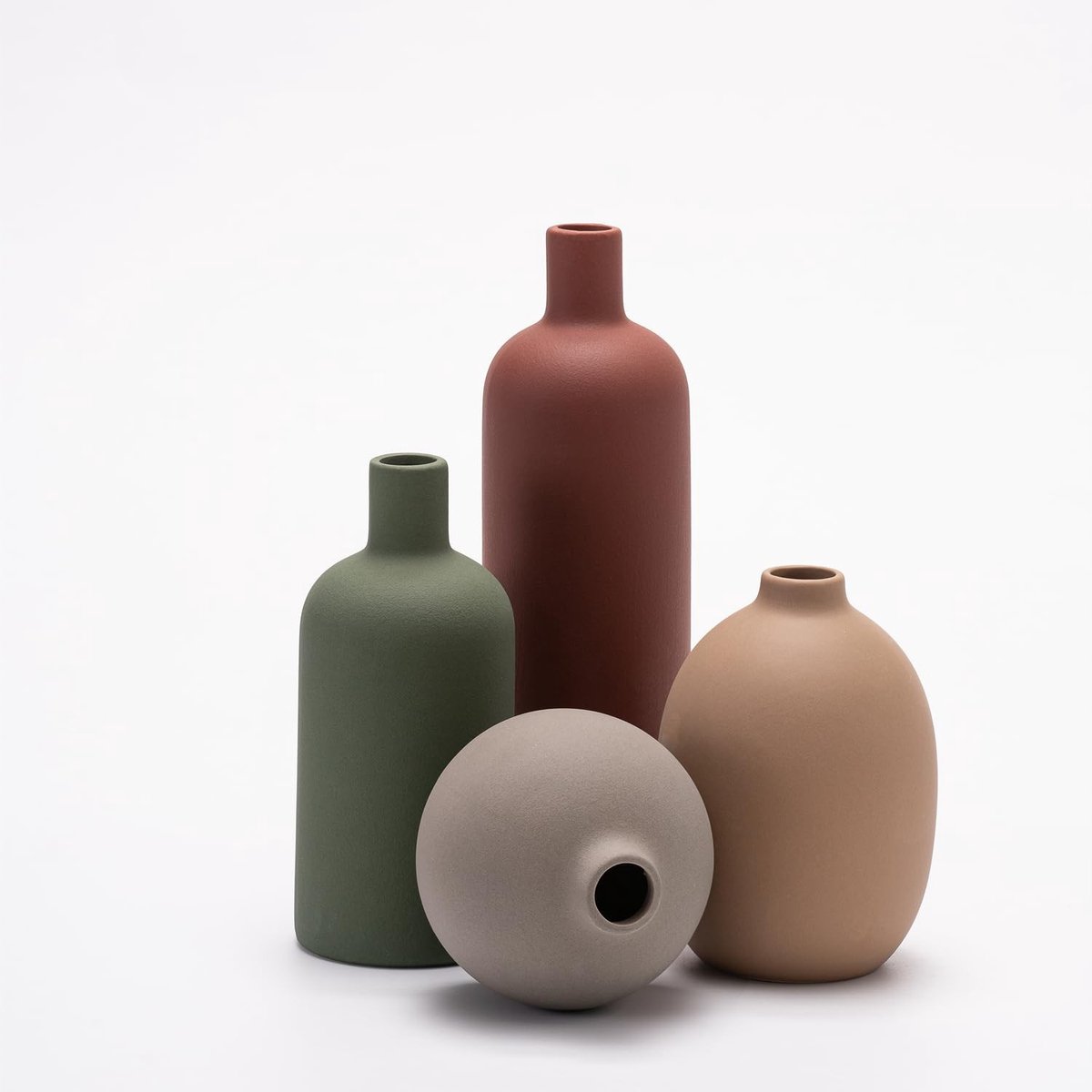 Omgoods - Set van 4 Keramische Vazen voor Thuisdecoratie