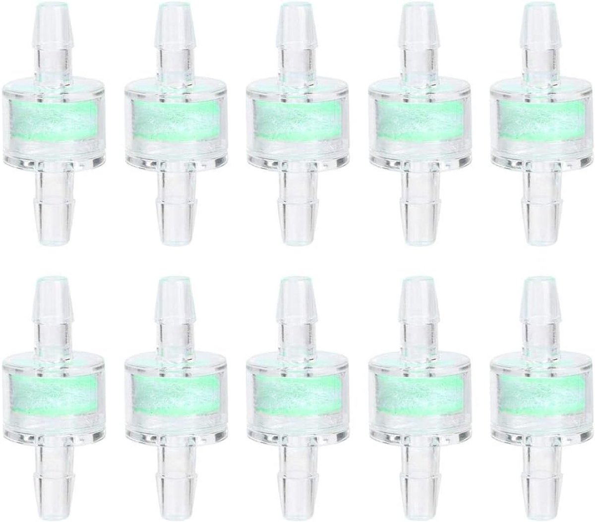 SnelShoppen - 10 Stuks ABS Groene Aquarium Waterpomp Siliconen Slang Filter Water Olie Luchtfilter Vis Tanks Slang Reiniging Filtratie Zuurstof Aquari