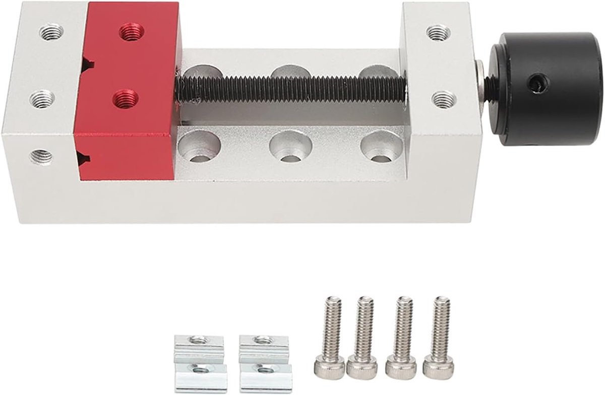 SnelShoppen - 50mm Mini Aluminium Tafelklem Mechanische Schroef voor Sieraden Reparatie en Creatief Houtsnijwerk, Hoogwaardige Precisie, Duurzaam, Ide