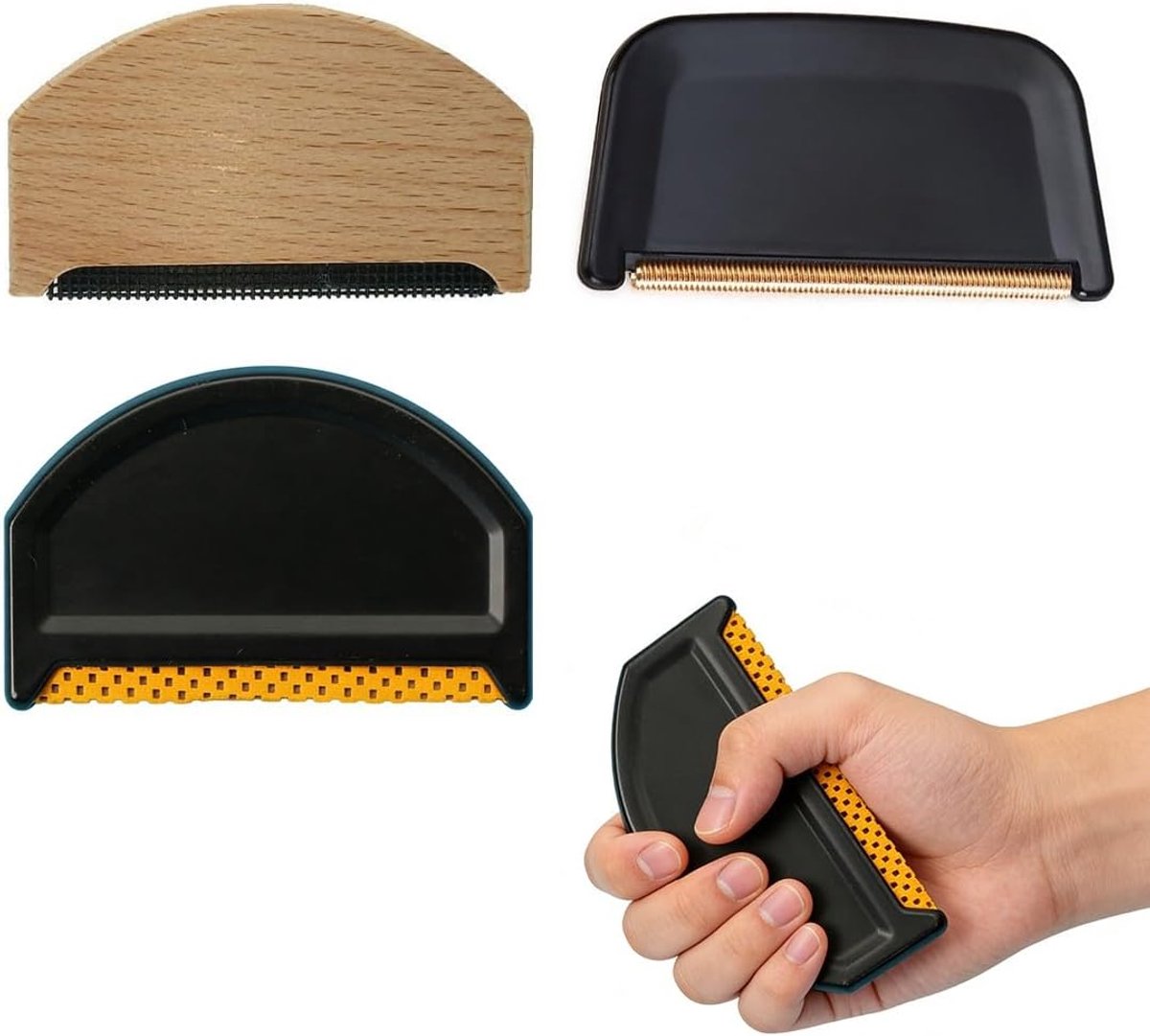 3 stuks pluisverwijderaar, kasjmier kam, wolkam, wolknoedelverwijderaar voor truien, truien en andere kledingstukken die gevoelig zijn voor pilling