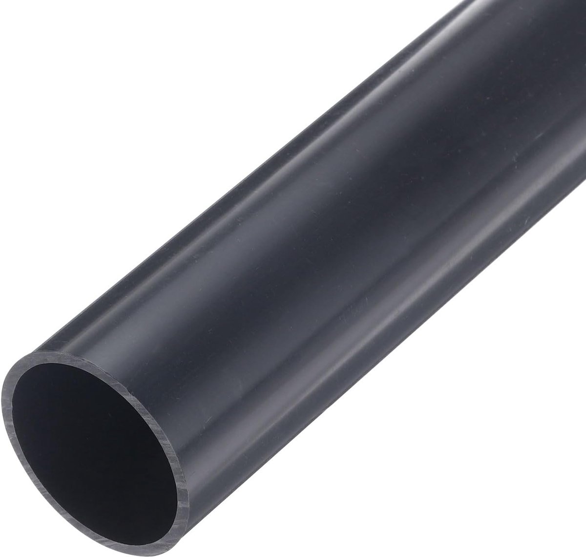 Pvc-buis, ronde buis, hardware-buisleiding, 34,2 mm, ID, 38 mm, OD, 23 cm lengte, donkergrijs, zeer slagvast, voor waterbuis, handwerk, kabelhuls