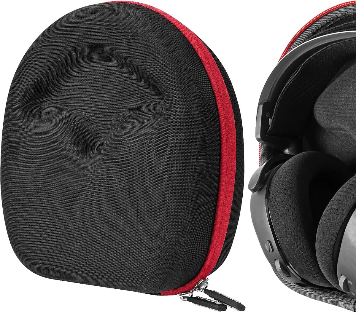 Shield-hoes voor koptelefoon compatibel met SteelSeries Arctis 9X/9/7X/7/1, Arctis Nova PRO 7P en meer, vervangende hardcase reistas (donkergrijs)