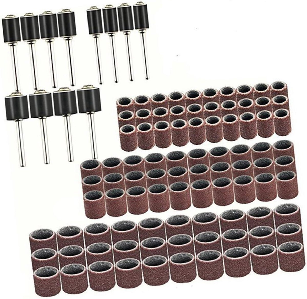 Slijpset - Polijstgereedschap Gravureset - Materiaal Bewerken - Stalen Koperzand - 12.7 mm - Zilver