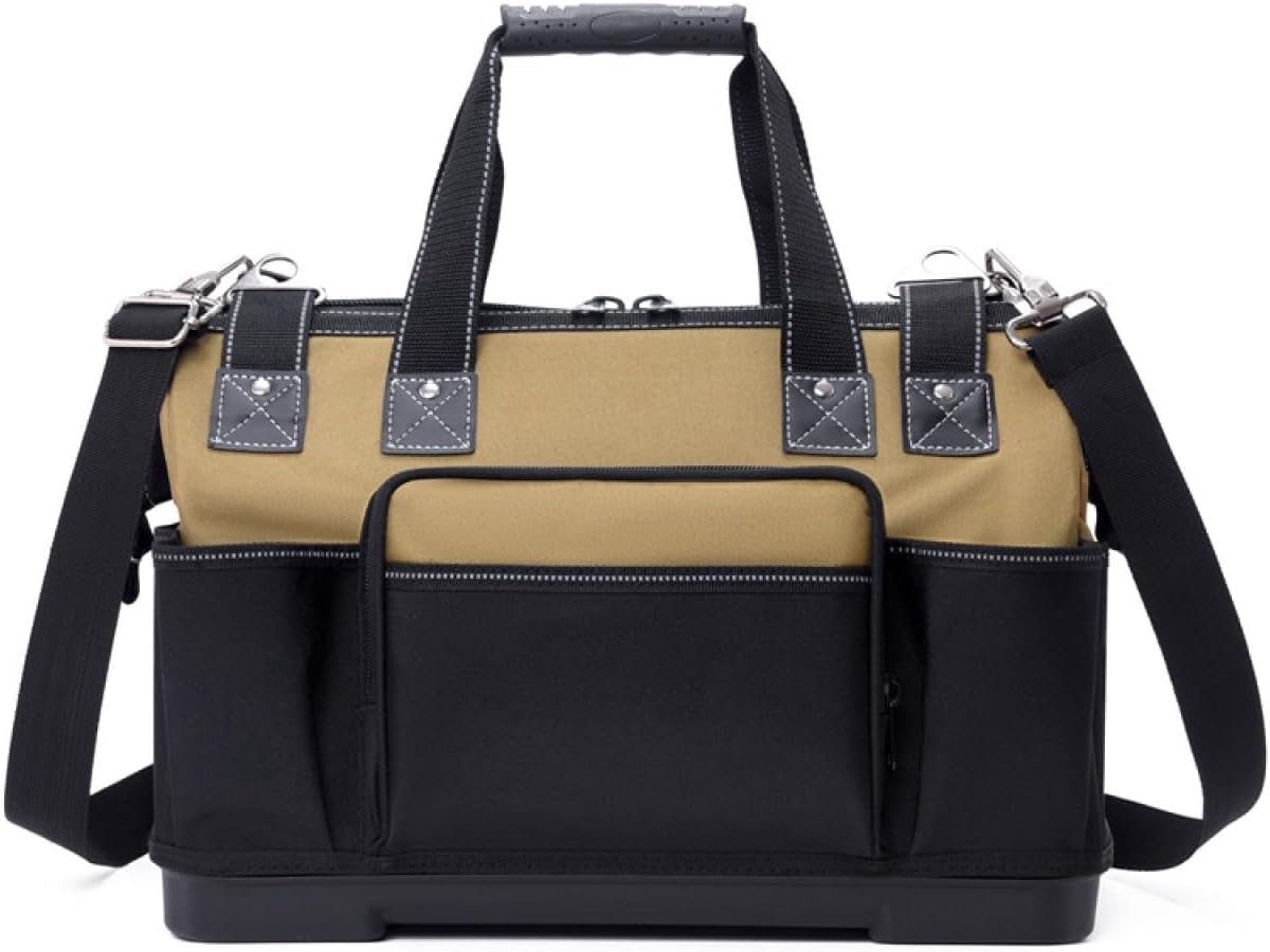 SnelShoppen - Canvas Gereedschapstas Professionele Tool Bag met Schouderbanden, Waterdicht, 15 Compartimenten, Duurzaam 1680D Nylon, Ideaal voor Kluss