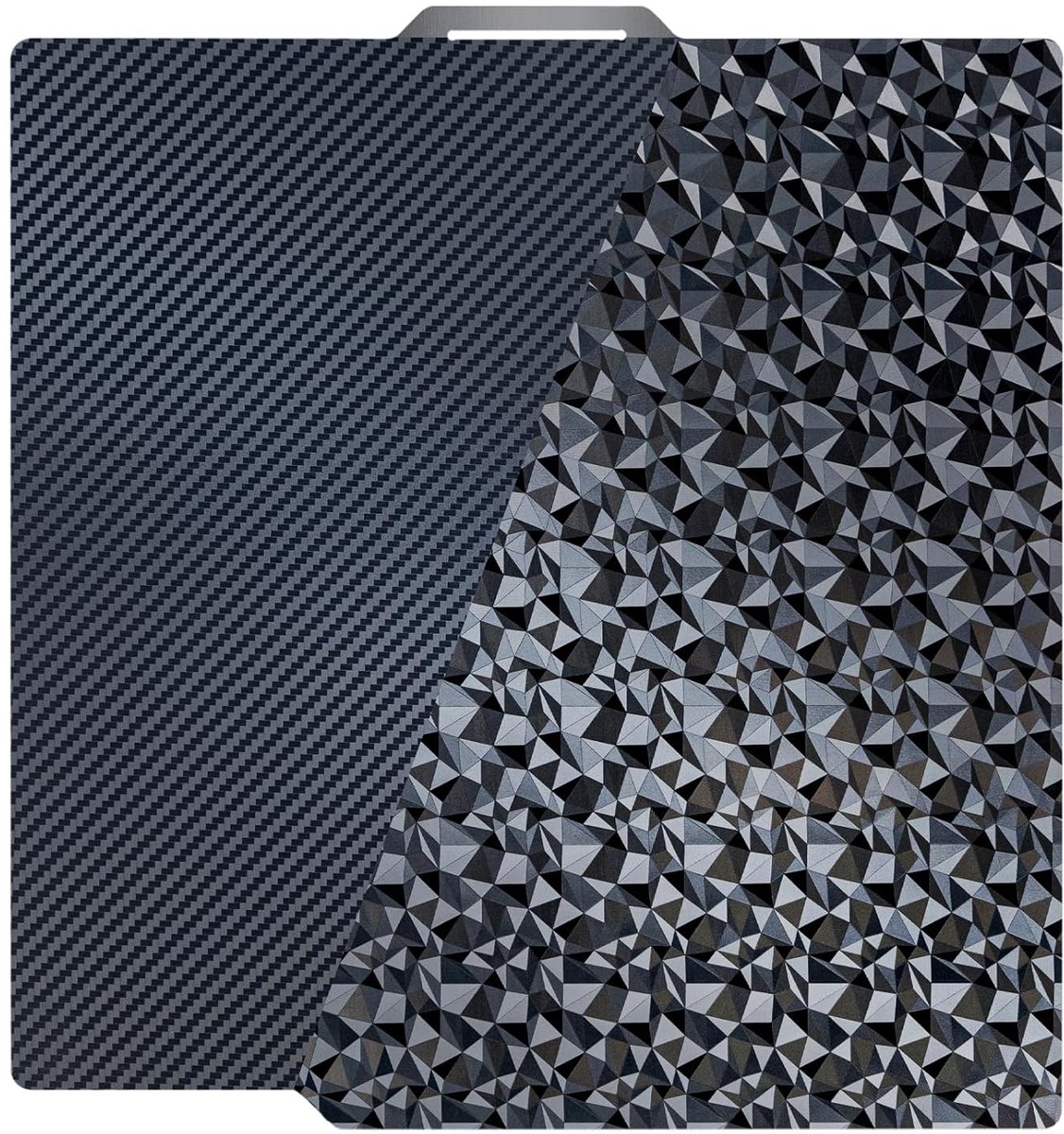 Lab 3D-printplaat, 257 x 257 mm, PET (koolstofvezel) + PEO (diamant), dubbelzijdig, verenstaal, voor Bambu Lab X1 X1C X1E P1P P1S A1, zonder magnetische basis