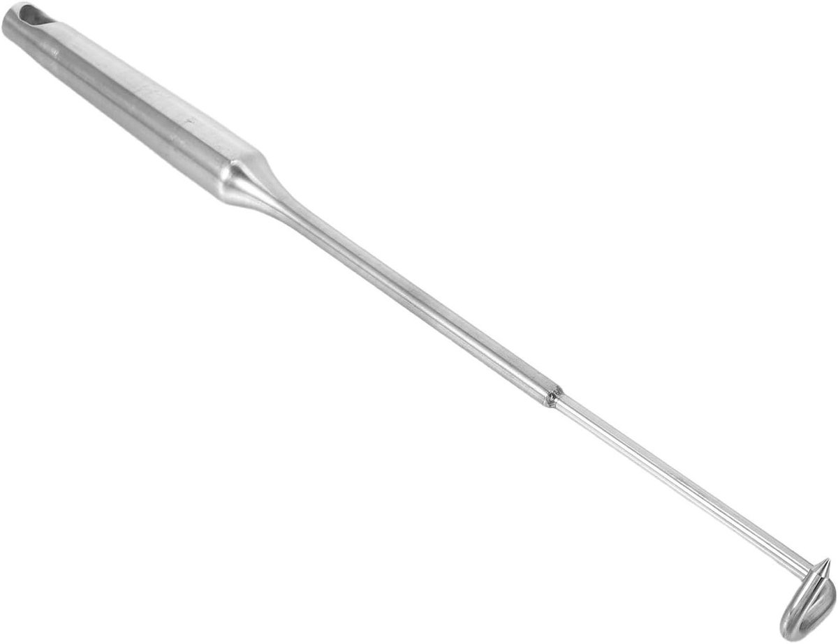 Vuurkorfhaken - Haardhout Pook - Kampvuur Maken - Roestvrij Staal - 37 cm - Zilver