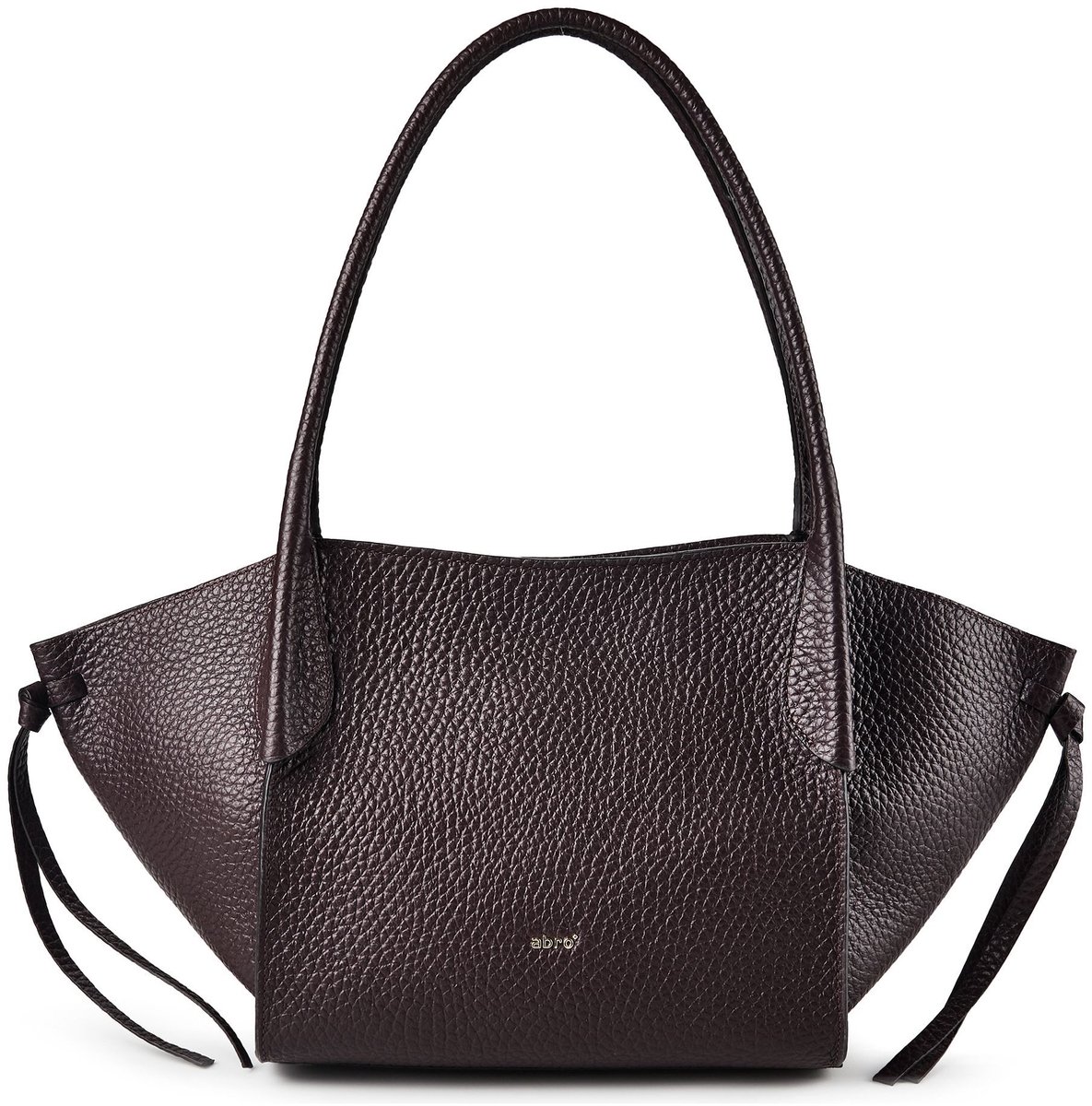 abro shopper schoudertas Leather Tekla Vibe Shopper Burgundy wijnrood