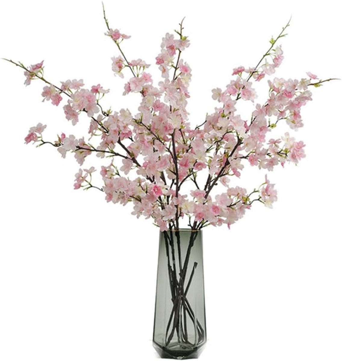 SnelShoppen - 4 Stuks Kunstmatige Kerselaars Takken 109cm Hoog Neppenvlinderbloesem Bloemen voor Huis Decoratie Bruiloft Tafelcentra Vazen DIY Decorat