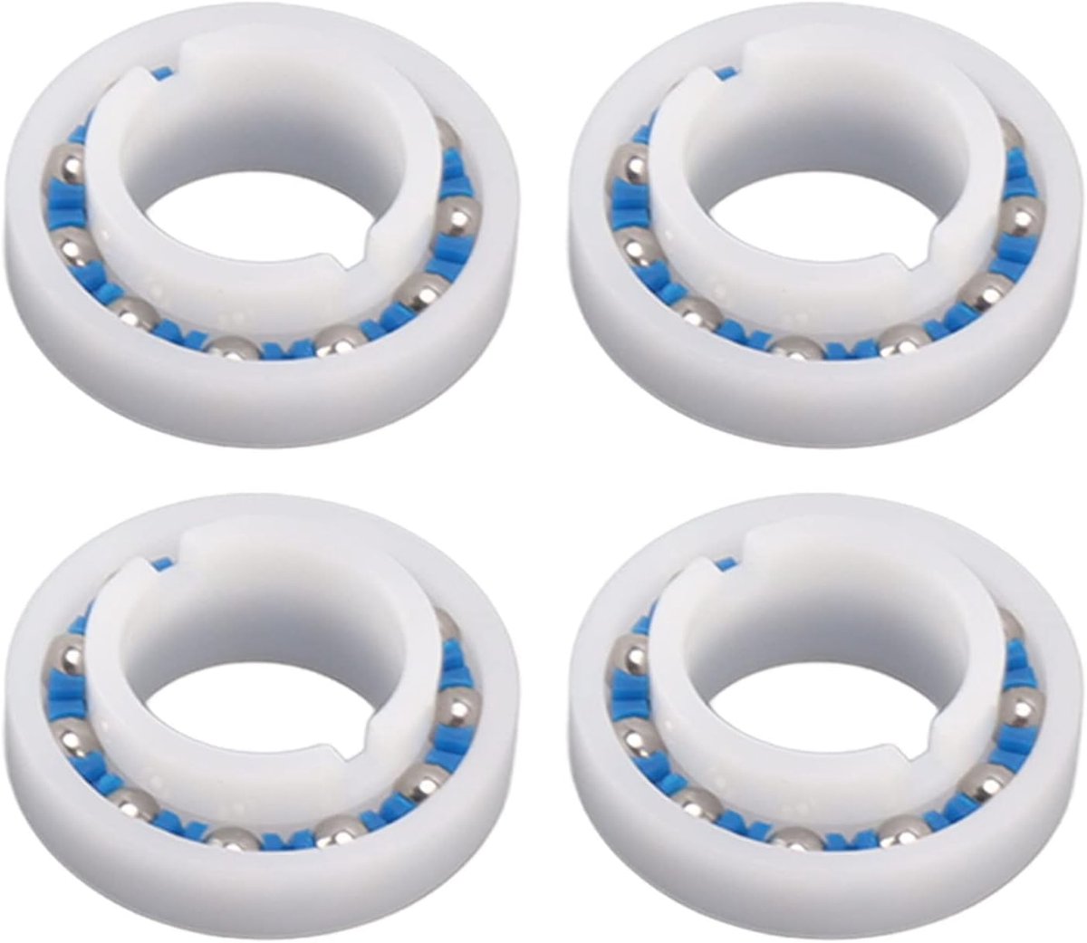 SnelShoppen - 4 Stuks C60 Wielen Bal Lager voor Zwembad Cleaner, Vervangingsonderdelen voor Polaris 180 280, 28x10mm, Flexibel en Duurzaam, Ideaal voo