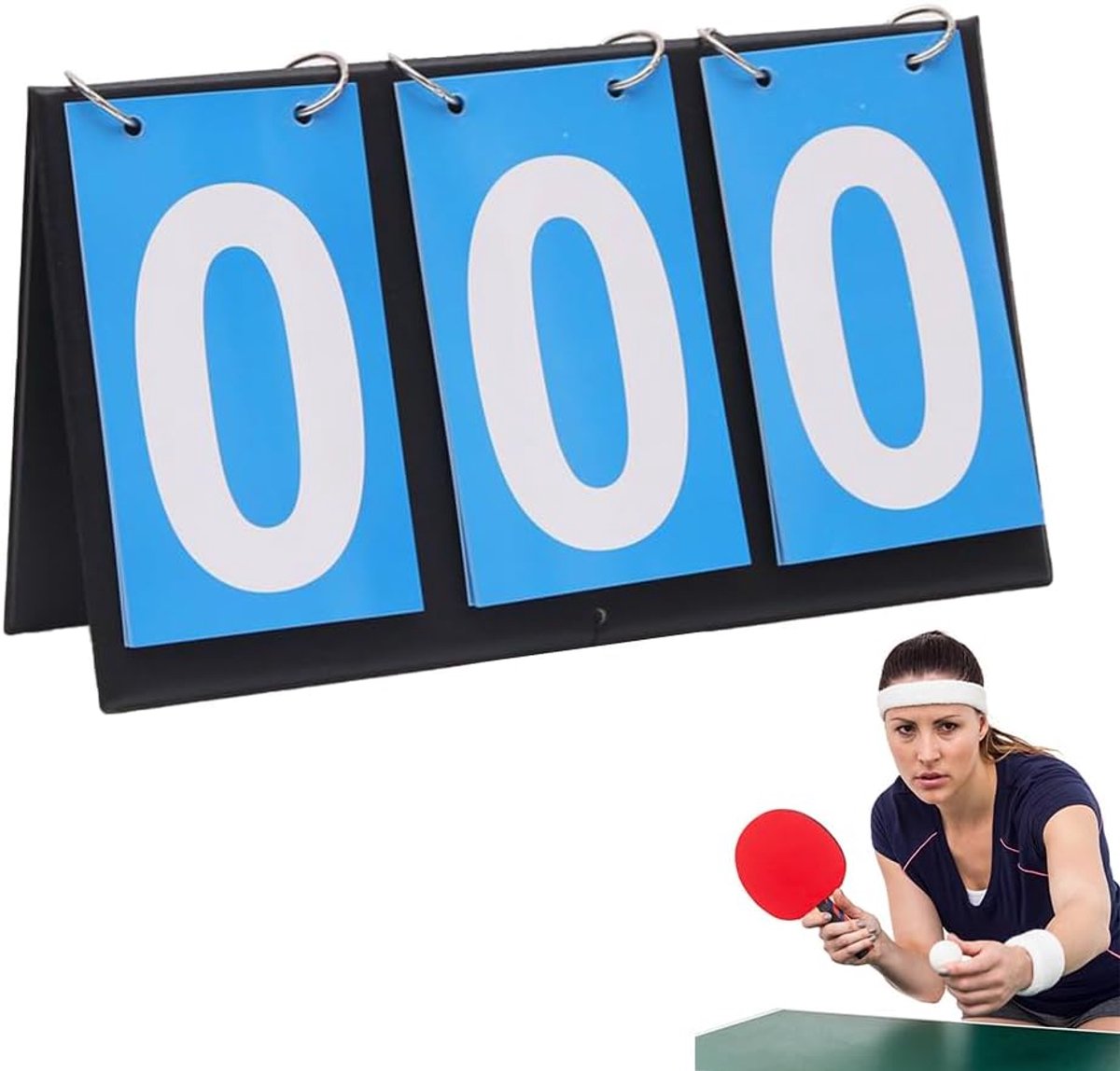 Portable Scoreboard 25 x 16 cm - Digitale flip scorebord - Waterbestendig materiaal - Ideaal voor sportwedstrijden - SnelShoppen