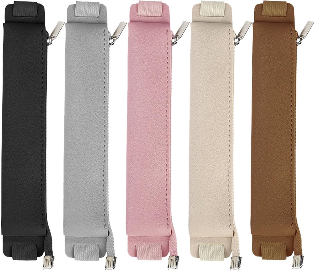 Penhouder notitieboek 5 stuks - PU leer - Herbruikbaar met elastische band - Altijd je pen binnen handbereik - SnelShoppen