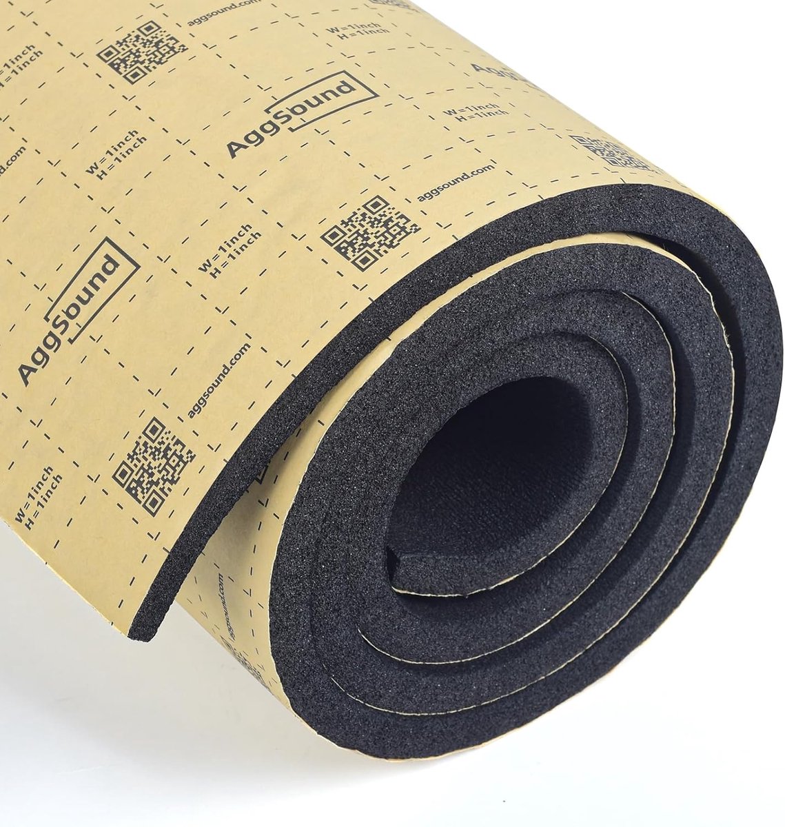 SnelShoppen - 1 rol 15mm 152×40cm geluiddempende en warmte-isolerende schuim mat, zelfsnijdend, auto isolatie, geluidsisolatie, hoogwaardige materiale
