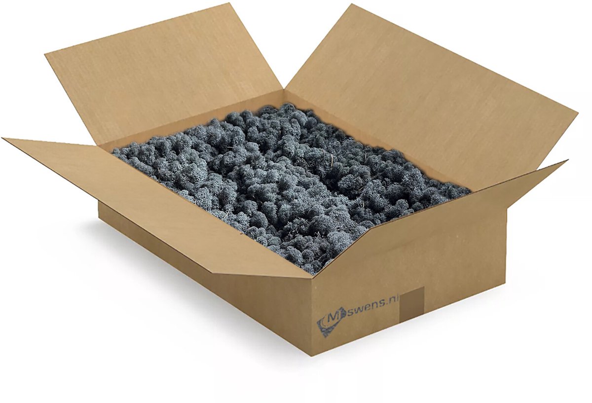 Moswens Rendiermos - 1,5 KG - Doos L - 0,20 m² - Antracia