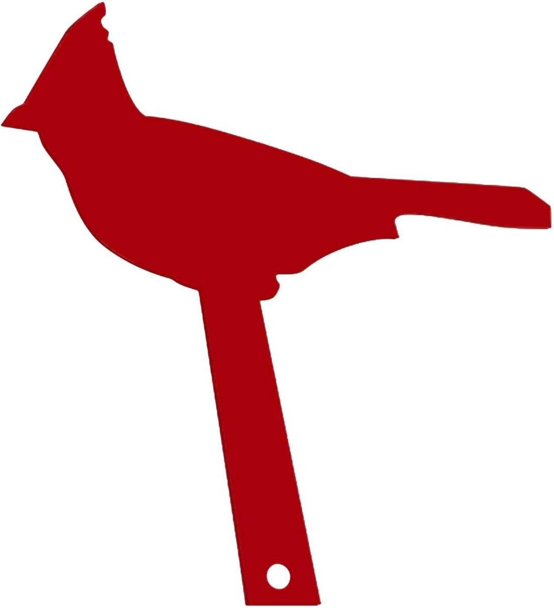 Brievenbusvlag Vervanging - Brievenbus Indicator - Post Ontvangen - Creatieve Vogelvorm - 24 cm - Rood