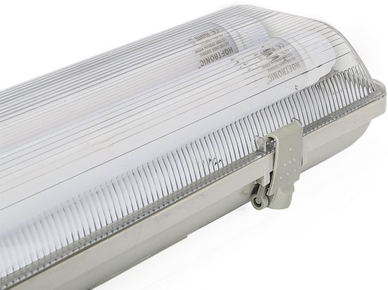 Aigostar LED TL armatuur 120cm dubbel - T8 (G13) - 36 Watt 5760 lumen (160lm/W) - 6000K daglicht wit (860) - Flikkervrij - IP65 waterdicht - LED TL Lamp