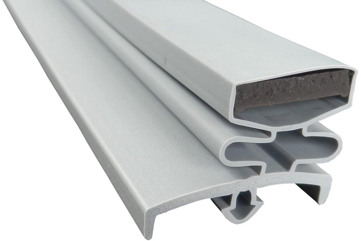 Magnetische Profielstrip - Koelkastdeurstrip Deurrubber - Afschermen van Kieren - U-profiel met Magneetband - 2500 mm - Grijs