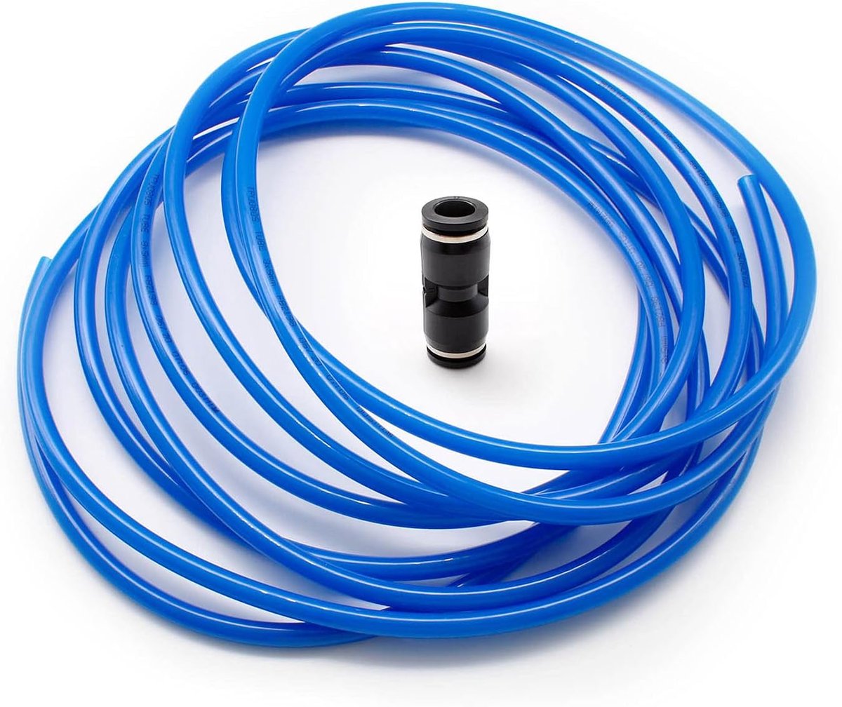 lucht slang 8mm buiten x 5mm binnen - 5m blauw - PU materiaal - geschikt voor pneumatische apparaten - SnelShoppen