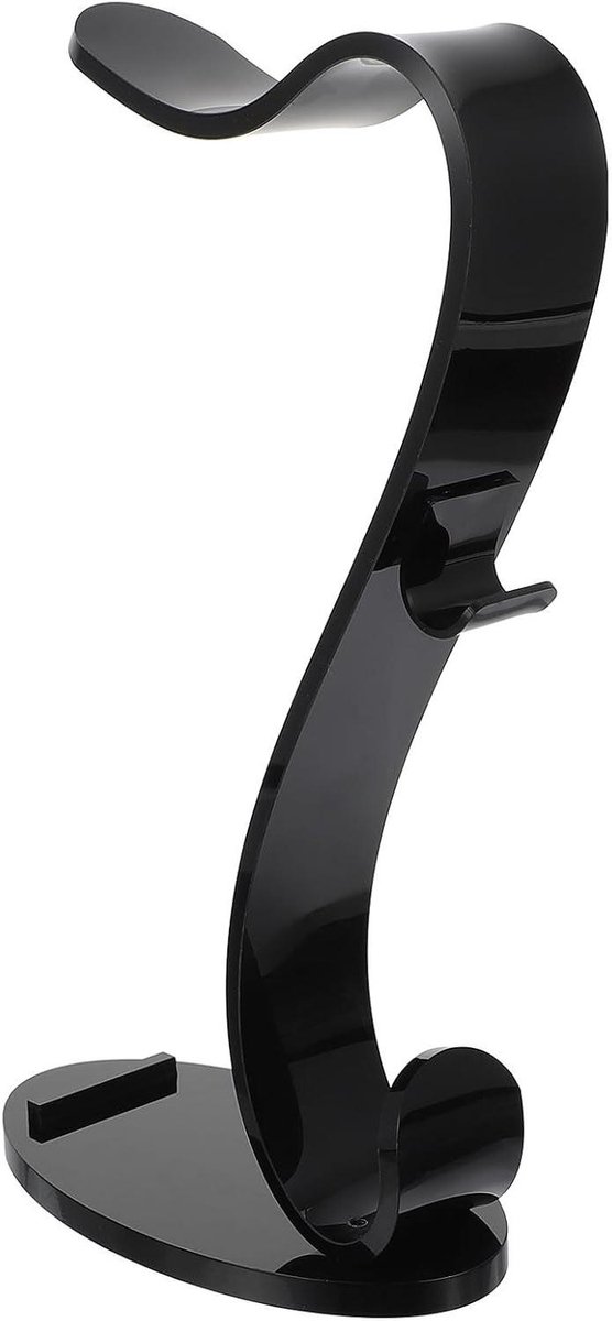 Hoofdtelefoon Standaard - Headset Houder - Bureau Organisatie - Afneembaar Ontwerp - 25 x 14 x 7.5 cm - Zwart