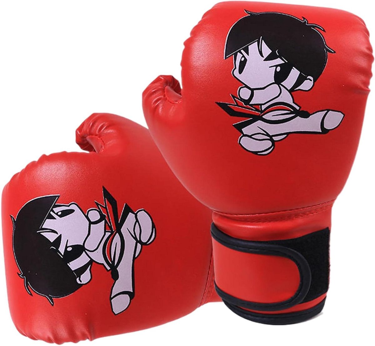 Kinder Bokshandschoenen - Jeugd Handschoenen - Sport Training - Zachte Bescherming - 17x25 cm - Rood