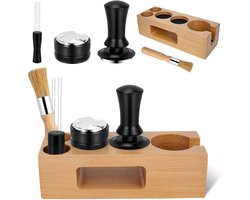 Omgoods - Espresso Tamper Station met Set van 5 Accessoires, Professionele Barista Tools