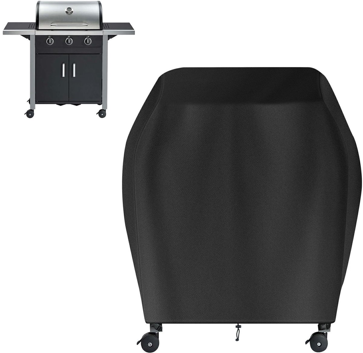 Omgoods- Barbecuehoes Waterdicht - Geschikt voor Gas/Houtskoolbarbecues - 90 x 54 x 110 cm - Weerbestendig - 500D Oxford - Bescherming tegen Slecht Weer - Grillhoes