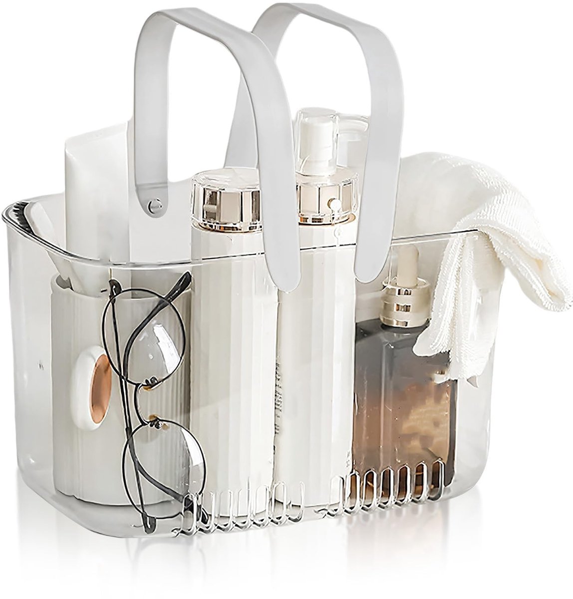 Omgoods - Plastic Douche Caddy met Handvatten en Grote Capaciteit