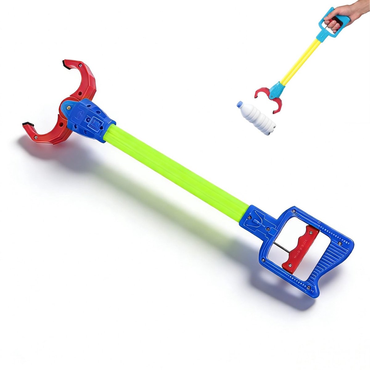 Omgoods- Grijper Flexibel - Grijper voor Ouderen - Grijper Helping Hand - Grijper voor Kinderen - Grijper met Klikgeluid - Duurzaam Kunststof - Opraper