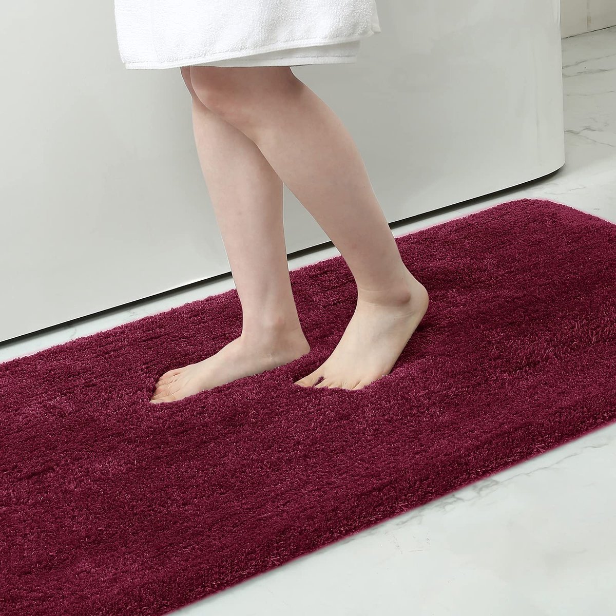 Omgoods - Antislip Badmat Wasbaar Microfiber Zacht en Pluizig 51 x 76 cm