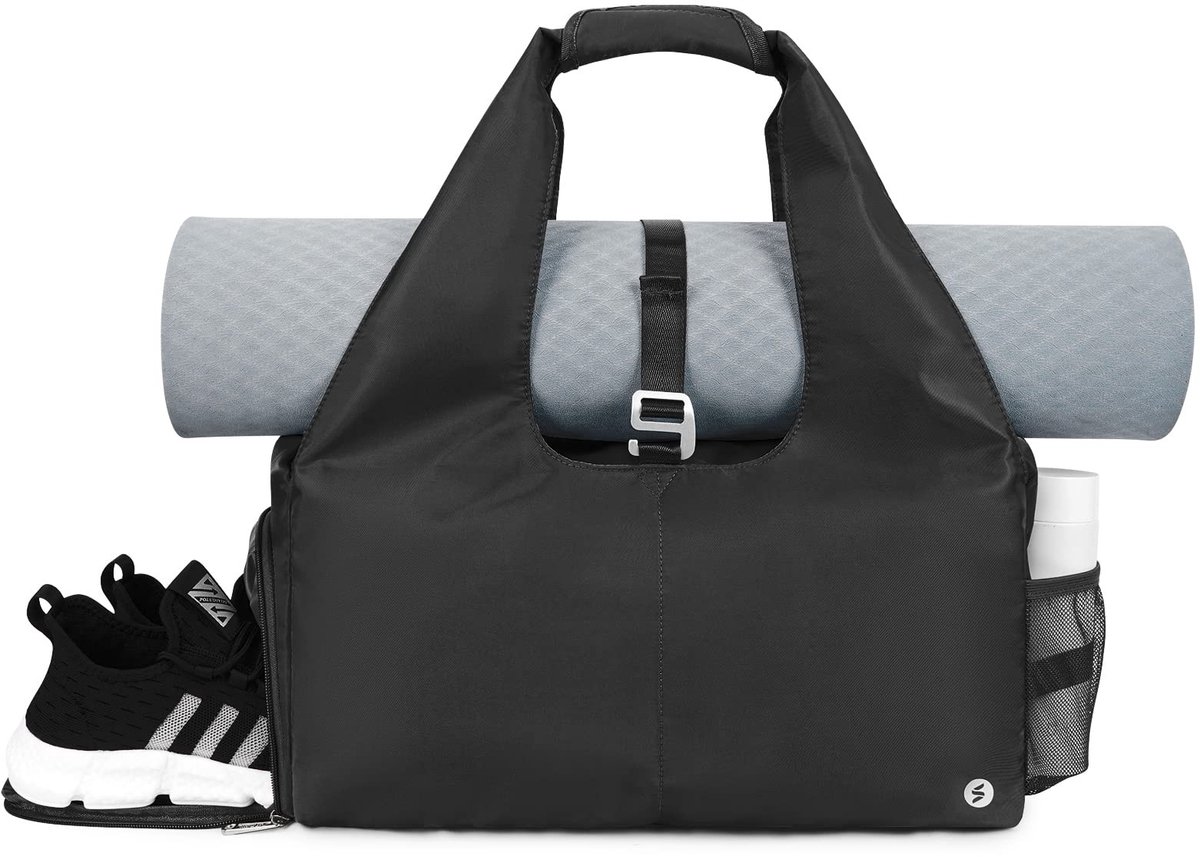 Omgoods- Sporttas met schoenencompartiment - Grote Draagtas - Waterdichte Gymtas - Multifunctionele Reis-/Weekendtas - Capaciteit 20L - Geschikt voor Yoga en Pilates - Yogatassen