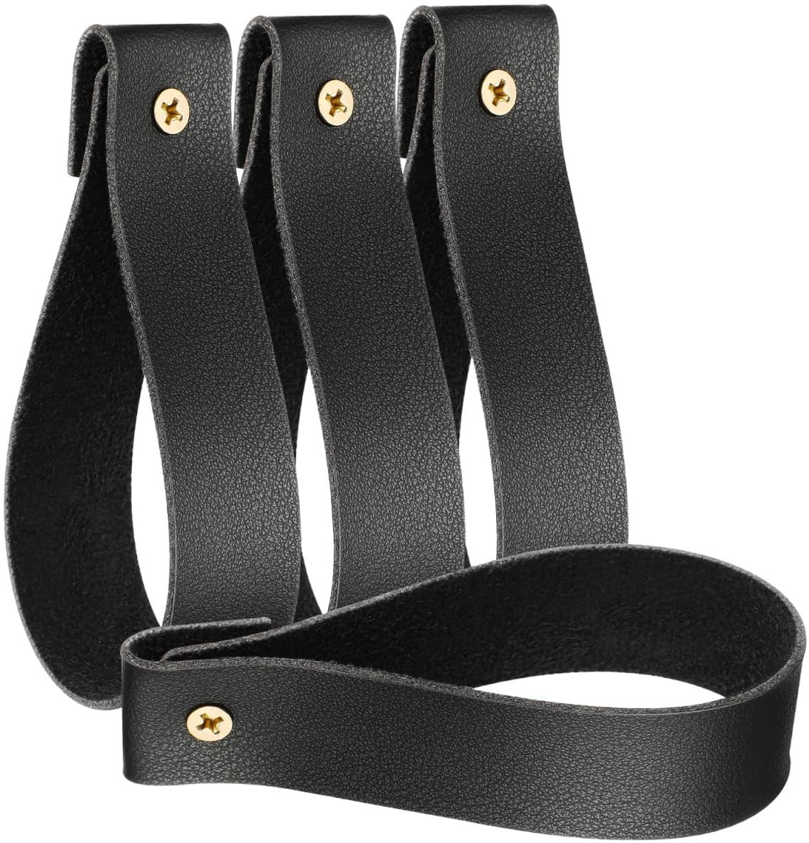 Omgoods - Set van 4 Leren Wandhaken voor Thuisgebruik