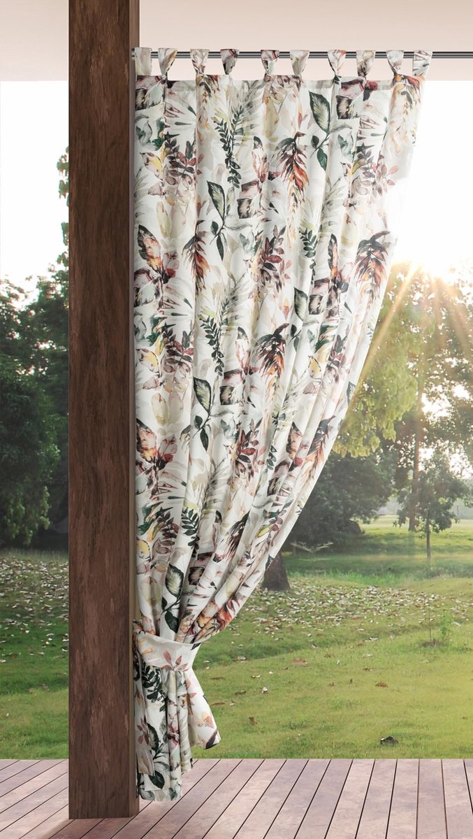 Omgoods - Tuindoek met Lussen voor Privacy en Zonwering 155 x 220 cm