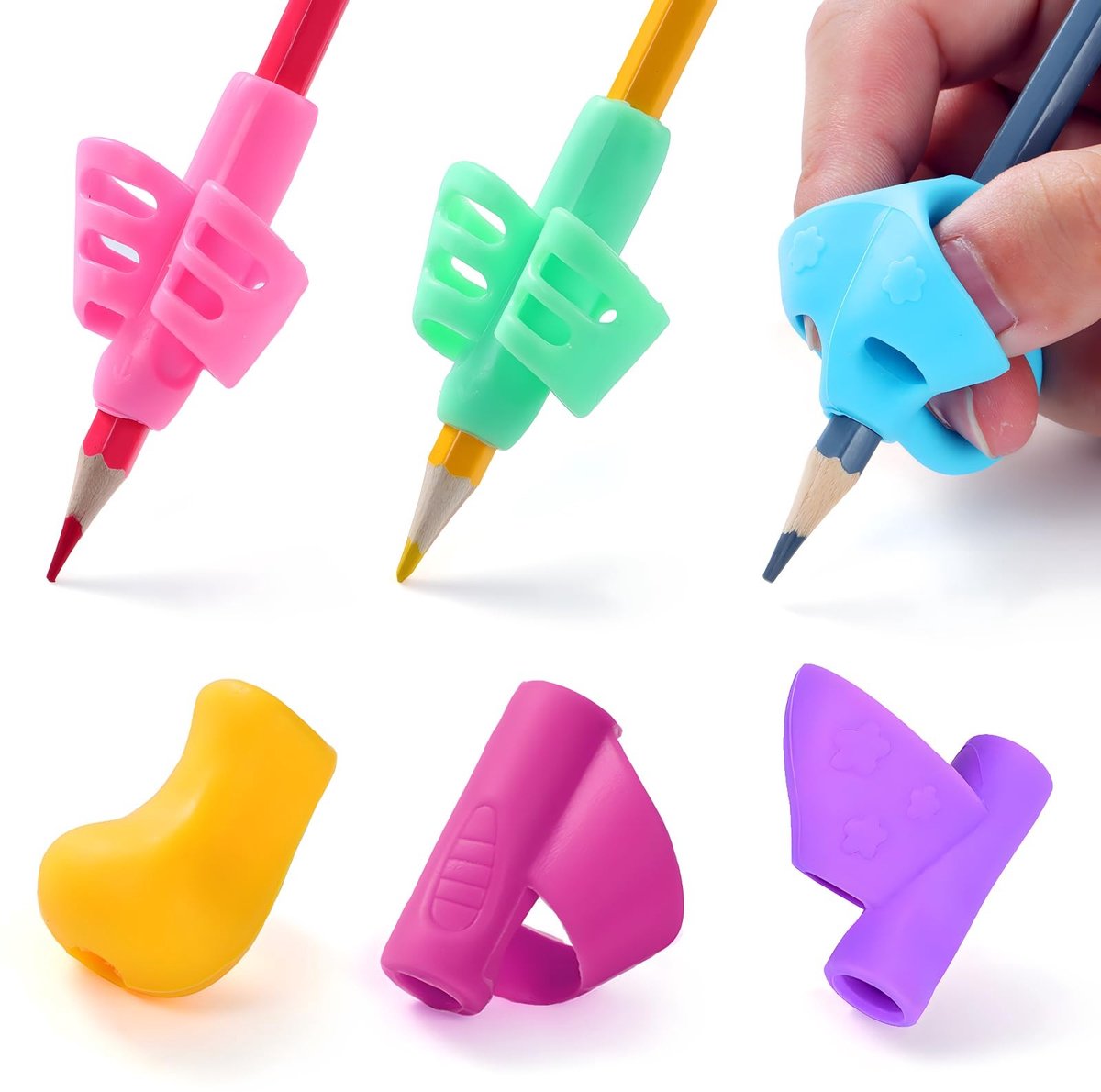 Omgoods - Ergonomische Potloodgrepen voor Kinderen in Diverse Kleuren
