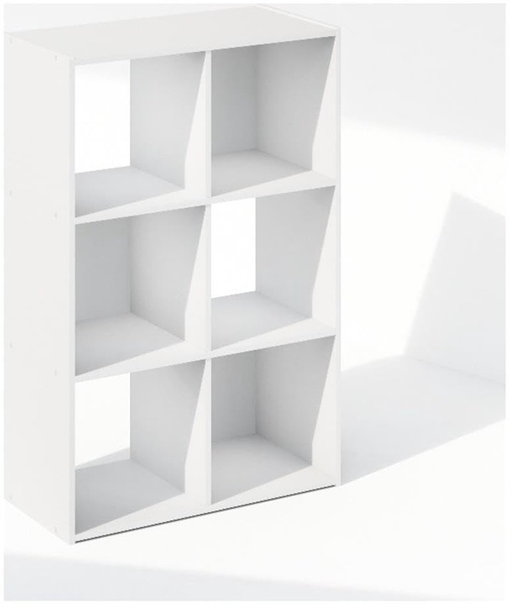 Omgoods - Cubic Opbergkast met 6 Vakken Wit