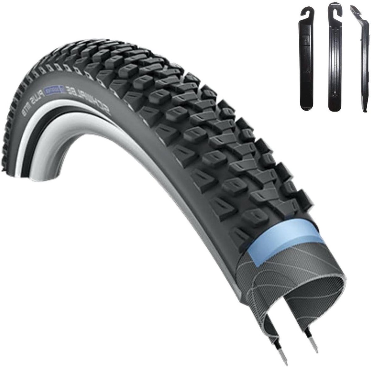 Fietsbanden Set - Banden MTB - Fietsen Onderhoud - Reflex Anti-lek - 54-559 26x2.10 - Zwart