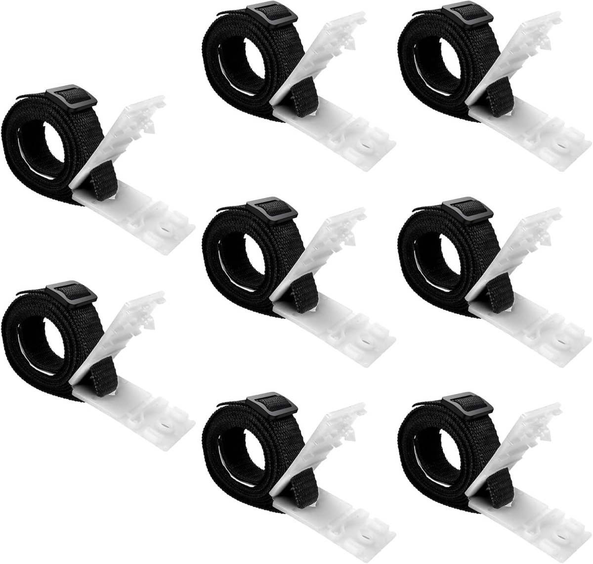 Attachment Straps, Accessories for Mobile Rollers for Pool Tarpaulins and Sun Blankets, Set of Parasol Wheels, Pool - ShopVlot