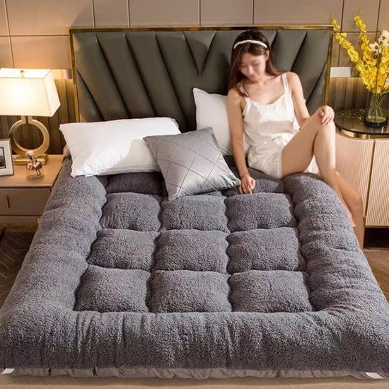 Japanse Futon Matras - Vloer Matras - Comfortabel Slapen - Extra Dik Ontwerp - 60x120cm - Wit — afbeelding 2