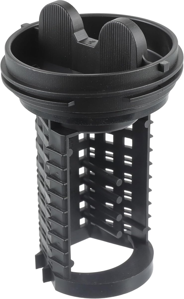 SnelShoppen - Lintfilter Insert voor Wasmachine Droger LG 383EER2001A - Effectieve Pluizenverwijderaar - Robuust Plastic - Zwart - Perfecte Pasvorm -
