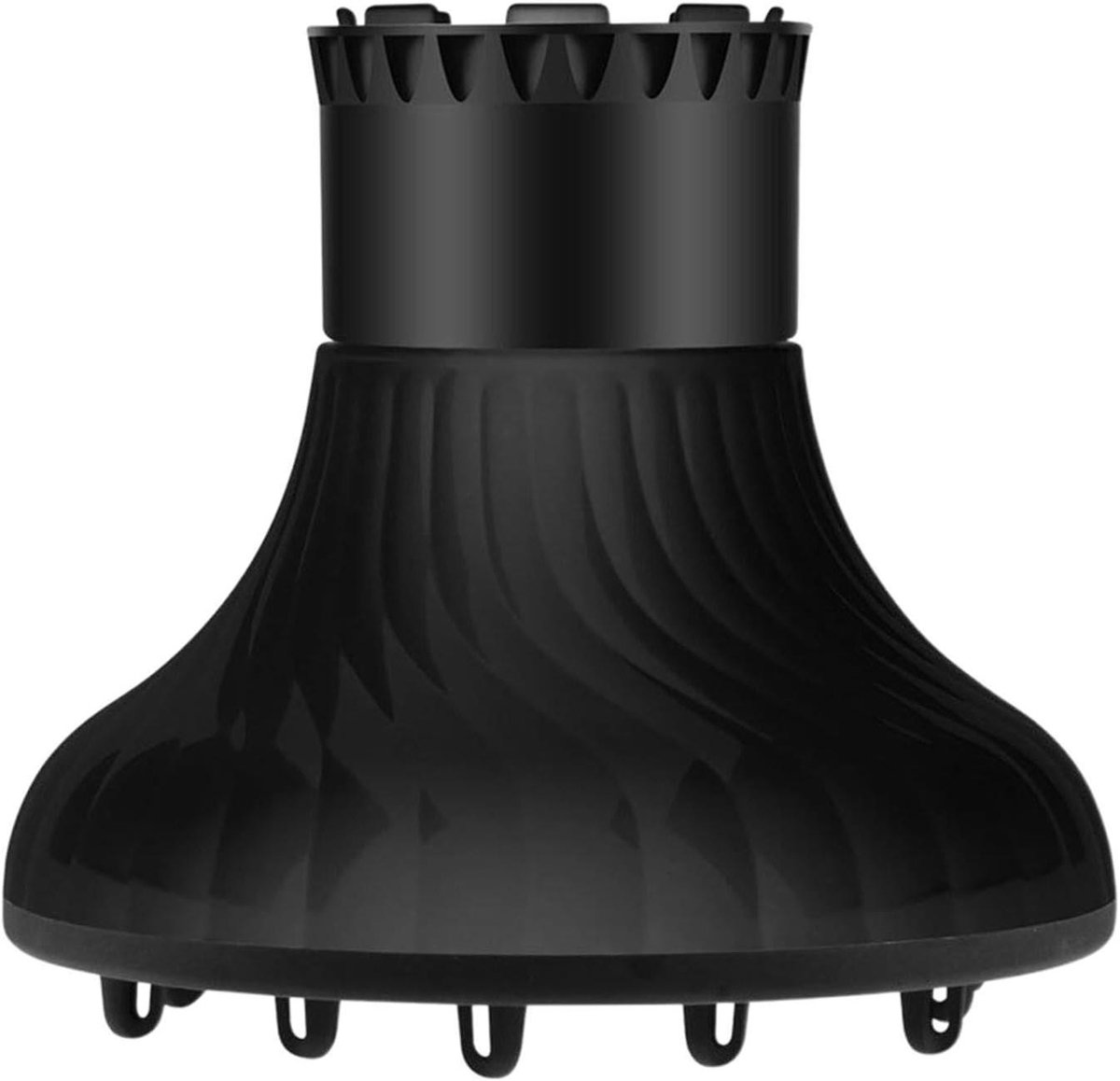 Haardiffuser Opzetstuk - Krullen Creator Föhn - Krullen Stylen - Universele Pasvorm - 38-6 cm - Zwart