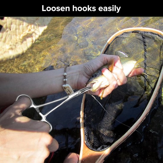 3Pcs Portable Gear Set with Lanyard & Curved Forceps & Escape Tool & Cover Multifunctional Fishing Gear Hook Remover - ShopVlot — afbeelding 4