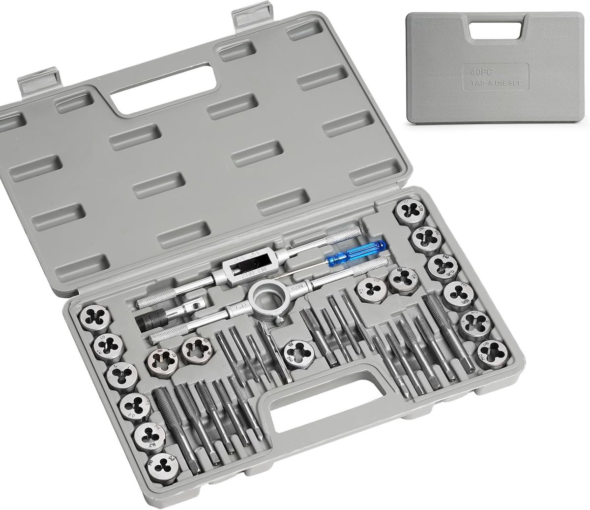 Draadsnijderset 40-delig M6-M24 - Hoogwaardige materialen - Professionele snijtool - Ideaal voor draadreparatie - ShopVlot