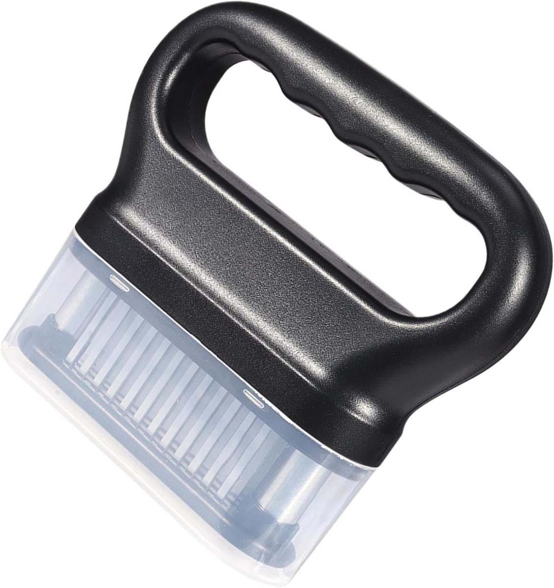 Vleeshamer - Biefstukvermalser Keukengerei - Mals Vlees Bereiden - Veermechanisme Naalden - 13 cm - Zilver