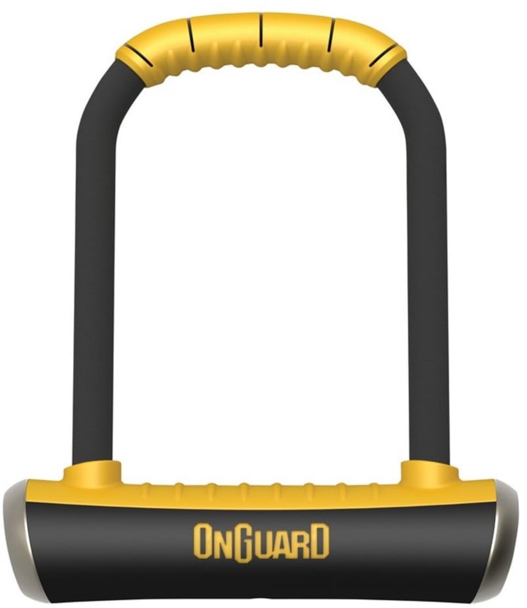 SnelShoppen - OnGuard Brute STD-8001 Fietsslot met Sleutelsluiting, Hoge Veiligheid, Betrouwbaar, Gehard Stalen Fietsslot met Co-gegoten Dwarsbalk, Zw
