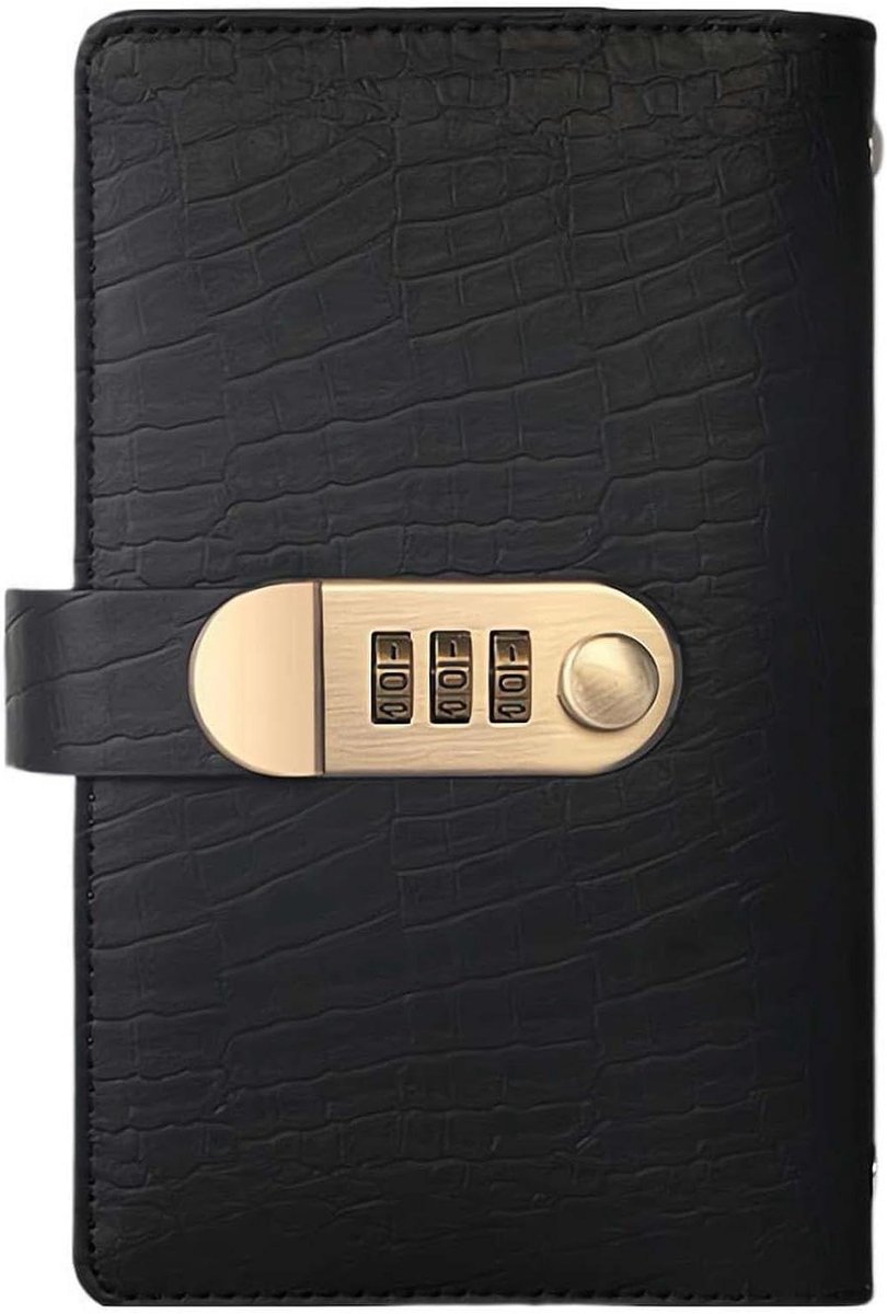 Spaarchallenge Boek - Geld Besparen Binder - Budgetteren Thuis - Met Cijferslot - 178 x 11 cm - Zwart
