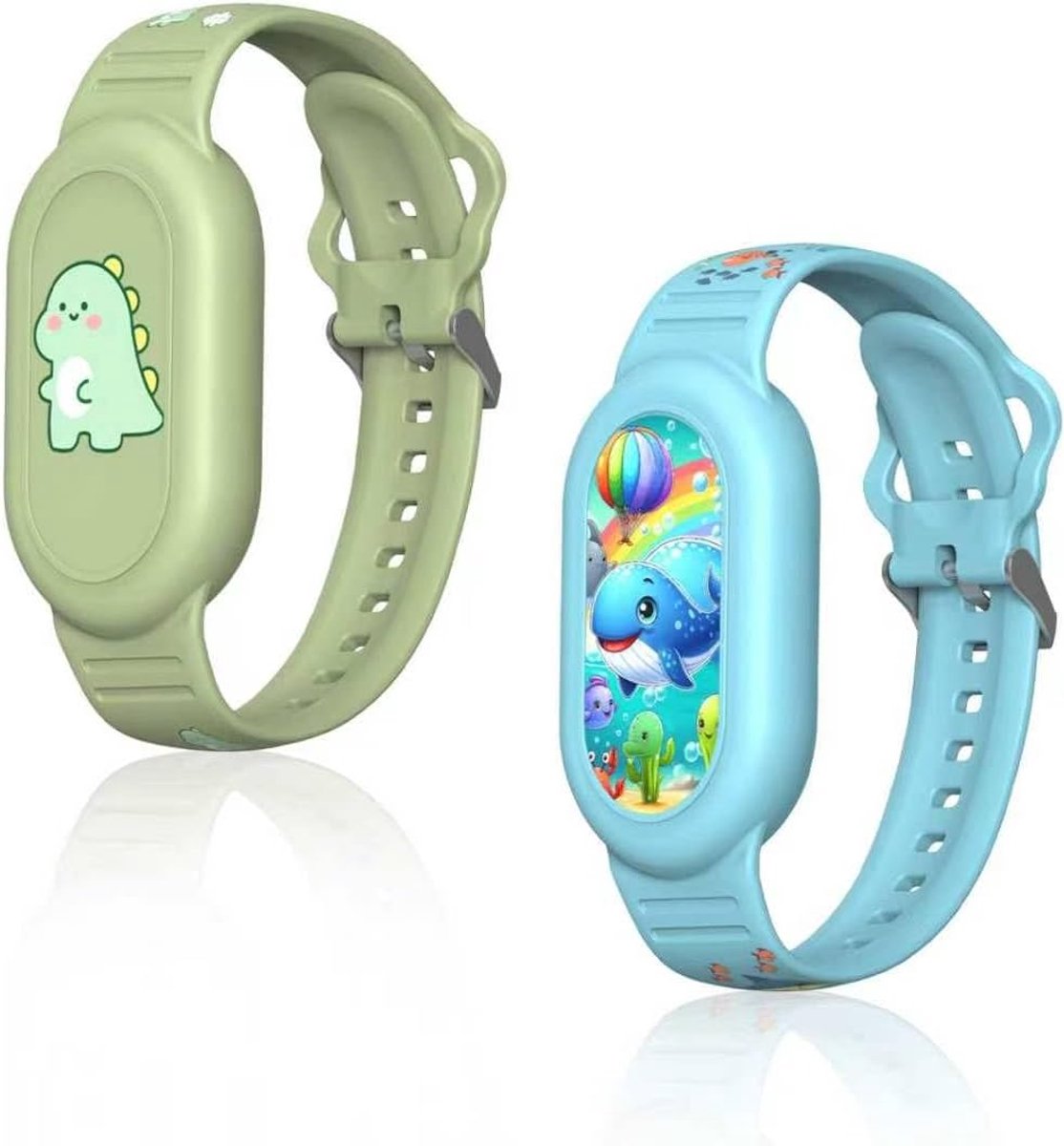 armbandhouder voor Samsung Galaxy SmartTag2 2023, 2 verstelbare waterdichte armbanden & 2 afdekkingen incl. handleiding. Kindveilige siliconen, 360° bescherming, stootvast & krasbestendig