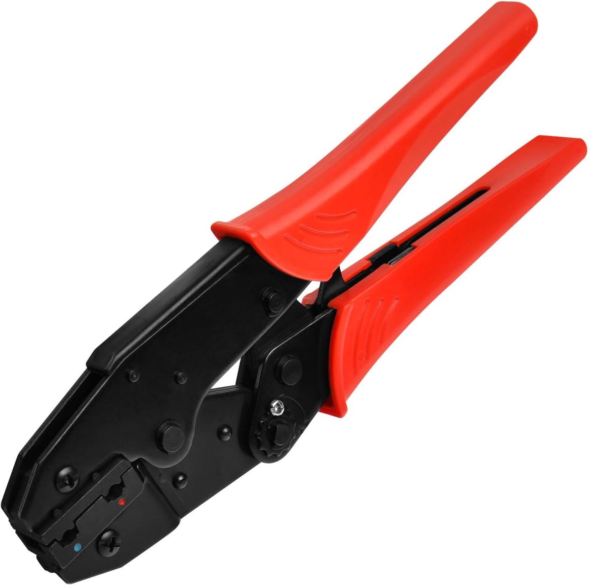 Vlag Geïsoleerde Terminal Krimptang Ratchet Krimptang Ratchet Terminal Elektrisch Krimpgereedschap HS-07FL voor AWG 22-14 (0,25-2,5 mm²)