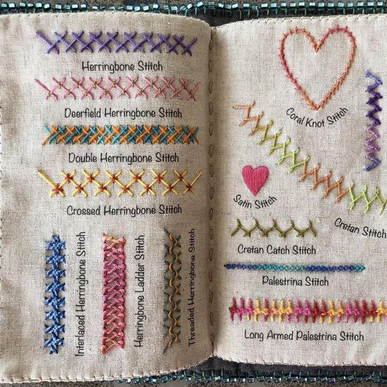 Borduurgids - Handwerk Handleiding - Decoratief Borduren - Losbladig Ontwerp - Zie Beschrijving - Blauw — afbeelding 5