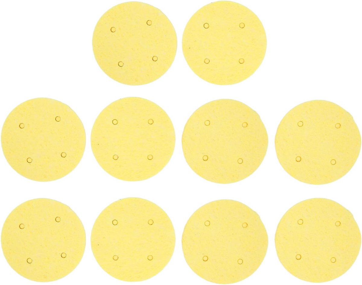 geleidende pads, TENS EMS elektrodenpads, 10 stuks, 60 mm, EMS-elektroden, geleidende pads, spons, herbruikbaar, vervanging voor interferentie, elektrotherapie-instrument